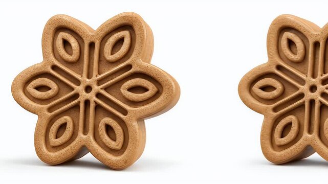 Beautiful floral cookie design with intricate details and patterns.