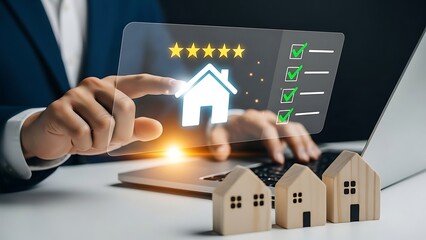 Seamless real estate experience with five-star digital home buying reviews and property checklist, ensuring satisfaction for modern homebuyers today