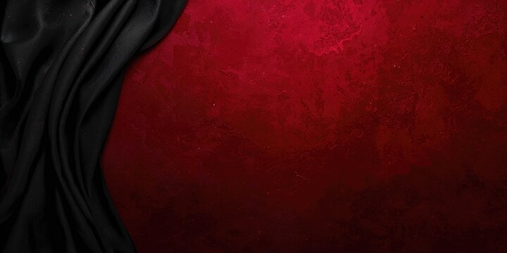 Dark red burgundy gradient background with design space, useful for editorial headers or visual layouts - Powered by Adobe