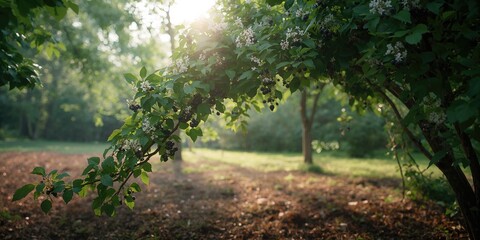 Blackcurrant woody plant from Grossulariaceae family cultivated for berries, seasonal collection