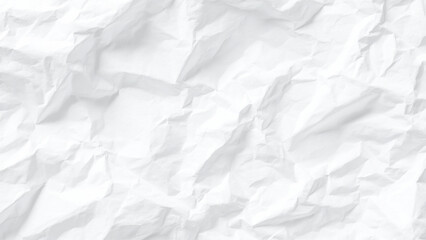 A white sheet of paper with a detailed crumpled texture and creased surface Vector, illustration
