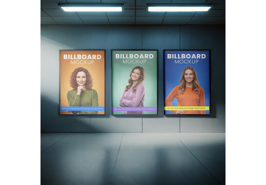 Subway Billboard Mockup 196