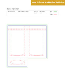 doypack food bag dieline template box dieline die lines packaging custom dieline  box cardboard box dieline pizza box dieline printable product packaging layout,