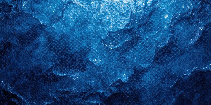 Textured blue background with snake skin pattern suitable for editorial layouts