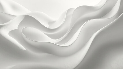 Obraz premium White fabric creating abstract fluid shapes and gentle ripples under soft light. Modern trendy tone hue shade color of the year 2026