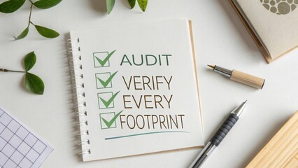 Audit Checklist With Green Tick Marks on Notepad