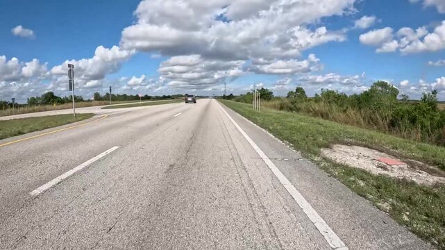 Driving in Florida on Highway