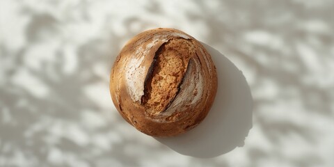 Close-up of sliced bread on a textured surface, suitable for bakery product display or bread packaging design