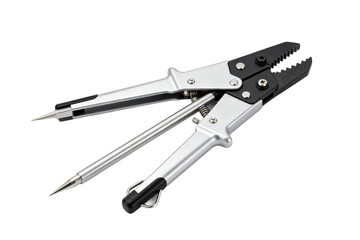 Precision locking pliers with serrated jaws for secure gripping