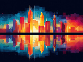 Indiana state skyline