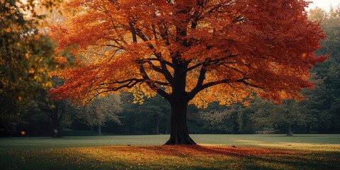 Autumn leaves on the ground, seasonal change highlighting fall foliage, Earth Day