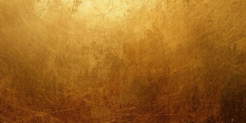 Obraz premium Rough, scratched golden surface used as a background for layout or text placement