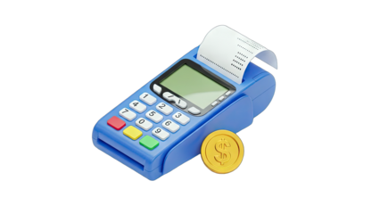 Point of Sale (POS) Terminal with Receipt and Coin
