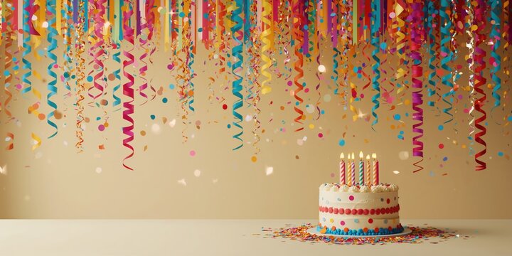 Brightly decorated surface with vivid patterns, ideal for party or holiday settings