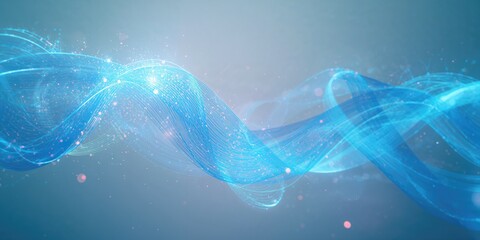 Colorful abstract light shapes create a vibrant background for interface development, visual appeal