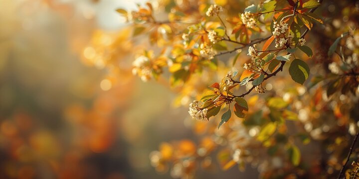 Fall foliage of Arbutus unedo and Strawberry Madrone plants, highlighting seasonal botanical display in outdoor environment