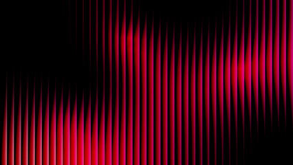 Vertical Red Strip Line Abstract Background with Dynamic Gradient Waves on Black