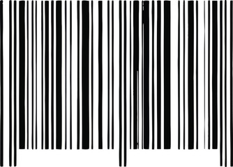 Vertical Barcode Stripes Product Identification Vector