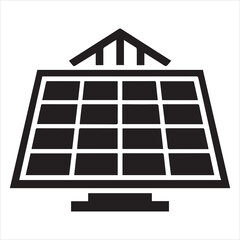 Sustainable Solar Panels City Skyline Silhouette
