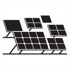 Eco Friendly Solar Panels Cloud Sky Silhouette