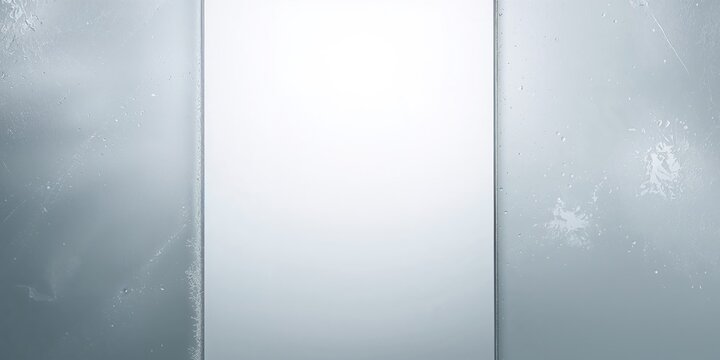 Clear glass surface with textured finish used as a partition wall, transparency and design detail - Powered by Adobe