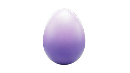 Purple Easter Egg on White Background