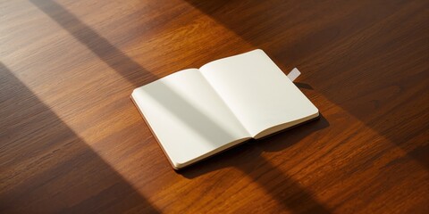 Open notebook with lined pages used for note-taking or journaling, serving as a background for study or planning purposes, World Book Day
