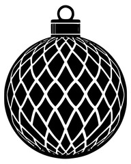 Christmas ornament with geometric lattice pattern