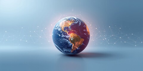 Earth seen from space global interconnectedness, international trade awareness day