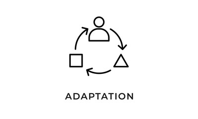 Adaptation Icon Or Logo Isolated Vector Illustration