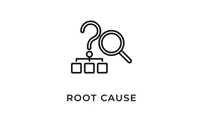 Root Cause Icon Or Logo Isolated Vector Illustration