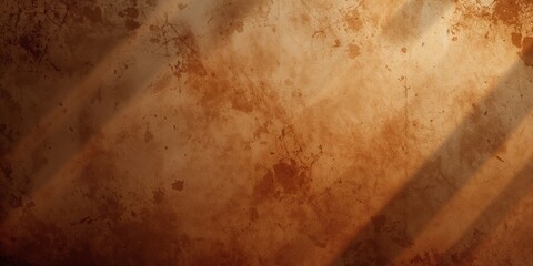 Thick paper-like brown surface with irregular illumination serving as a webpage banner with space for text, layout background