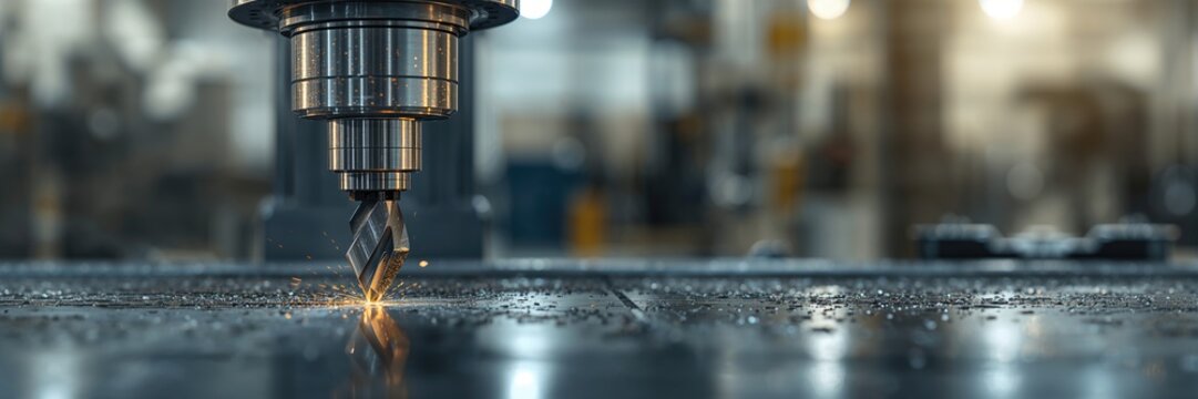 Industrial metalworking with milling cutter, focusing on efficiency and precision in manufacturing processes