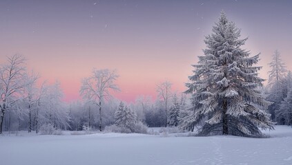 Winter woodland scene showing frost-laden branches and snow accumulation, illustrating seasonal transition