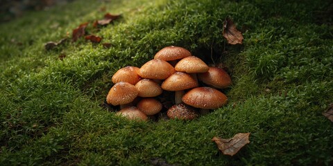 Fresh bolete fungi amid vibrant grass, emphasizing natural growth and edible potential