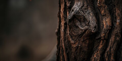 Close-up of an aged tree trunk texture for natural history research, Earth Day