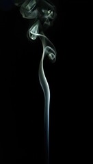 smoke on black background