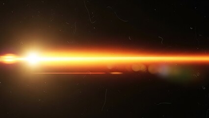 Light flare background with film grain