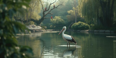 Pelican perched by water, highlighting bird conservation efforts, Earth Day