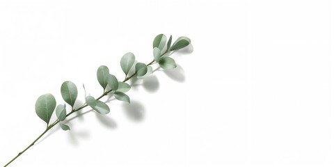 Obraz premium Eucalyptus leaves arranged for herbal tea, natural remedies and botanical uses