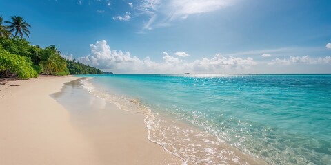 Fijian island with clear blue water, ideal for eco-tourism and conservation efforts