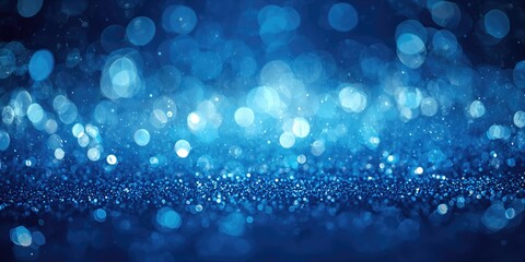 Abstract blue light bokeh with soft focus, used as a background for text or layout, World Environment Day