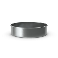 round cake pan isolated on transparent background, 3d PNG, bakeware