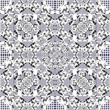vector seamless pattern with circles