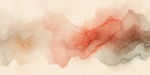 Obraz premium Gradient red brown and green abstract with soft blurred stroke brush as background for text or layout, design element