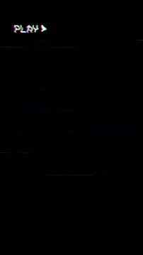 Retro VHS VCR Play Button Animation Loop with Static Noise, Analog Glitches, and Damaged Tape Artifacts Background 4k video animation seamless loop