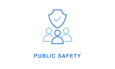 Public Safety Icon Or Logo Isolated Vector Illustration