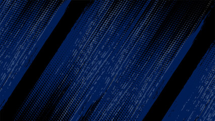 blue color pattern gradient grunge texture. Dots pop art comics sport style vector illustration Abstract background dark blue with modern corporate concept