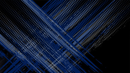 blue color pattern gradient grunge texture background. Dots pop art comics sport style vector illustration Abstract background dark blue with modern corporate concept