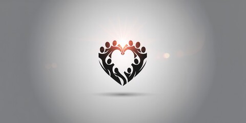 Illustration of a community logo for the People Foundation family values, used as a communal branding element